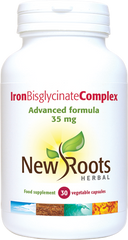 New Roots Herbal Iron Bisglycinate Complex 30's