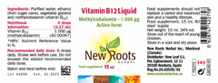 New Roots Herbal Vitamin B12 Liquid 15ml