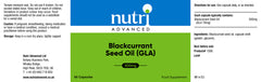 Nutri Advanced Blackcurrant Seed Oil (GLA) 60's