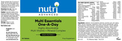 Nutri Advanced Multi Essentials One-A-Day 60's