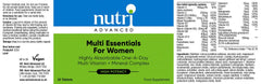 Nutri Advanced Multi Essentials For Women 30's