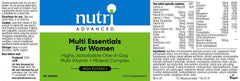 Nutri Advanced Multi Essentials For Women 60's
