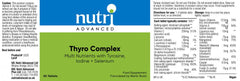 Nutri Advanced Thyro Complex 60's