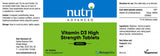 Nutri Advanced Vitamin D3 High Strength Tablets 60's