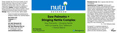Nutri Advanced Saw Palmetto + Stinging Nettle Complex 60's