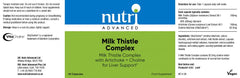 Nutri Advanced Milk Thistle Complex 60's