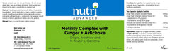Nutri Advanced Motility Complex with Ginger + Artichoke 120's