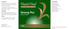 Nutrivital Ginseng Plus 100ml