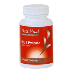 Nutrivital HCL & Protease 90's