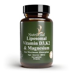 Nutrivital Liposomal Vitamin D3, K2 & Magnesium 30s