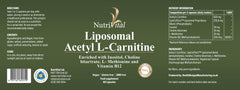 Nutrivital Liposomal Acetyl L-Carnitine 60s