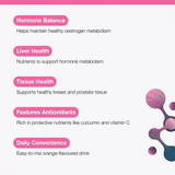 Metagenics Oestrogen Balance Orange Flavour 14 Servings