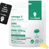 brainfeed Omega 3 Plant Based DHA 550mg 60s