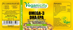 Veganicity Omega-3 DHA:EPA 500mg