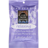 One with Nature Dead Sea Spa Dead Sea Mineral Salts Lavender 70g
