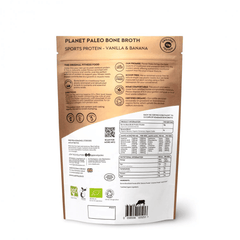 Planet Paleo Organic Bone Broth Sports Protein Vanilla & Banana 240g