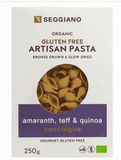 Seggiano Organic Gluten Free Amaranth, Teff & Quinoa Conchiglie 250g