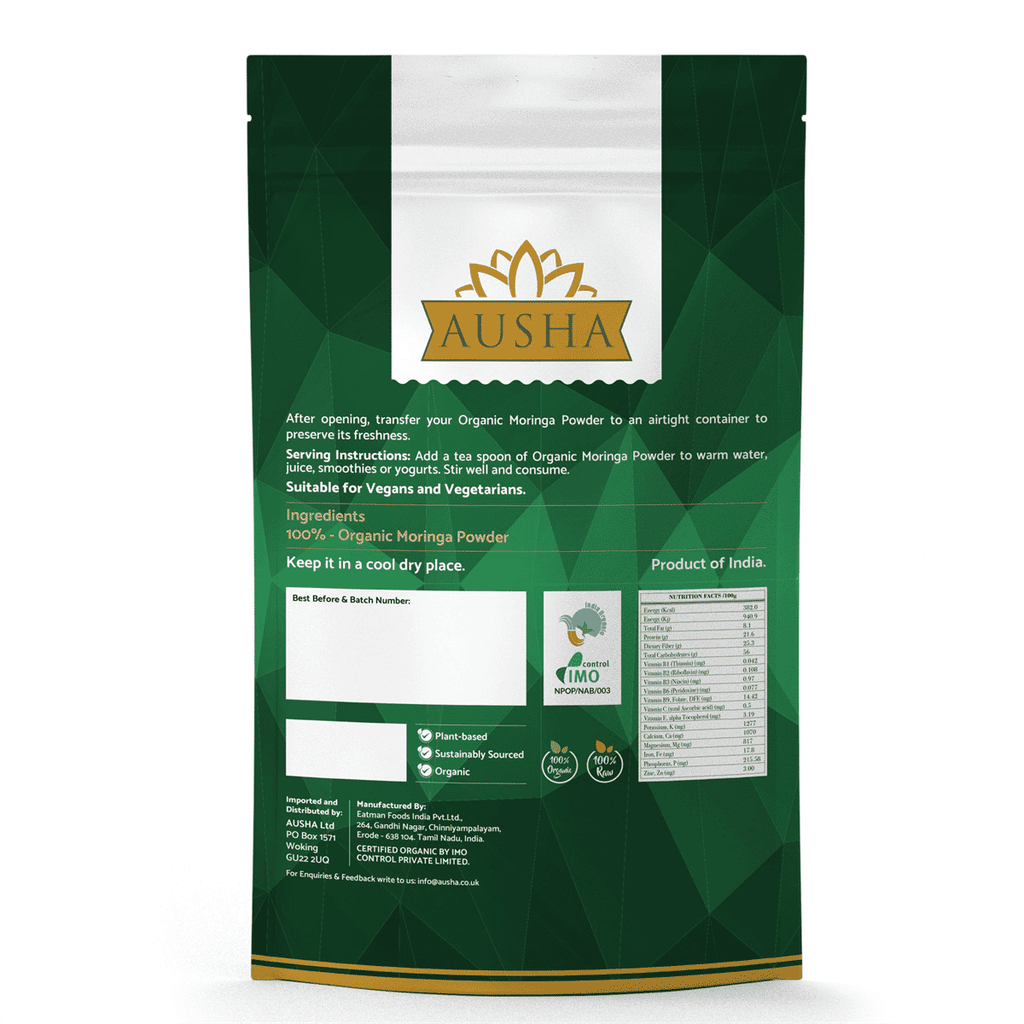 Ausha Organic Moringa Powder 200g