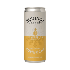 Equinox Kombucha Organic Pineapple & Mango Sparkling Kombucha 12x250ml CASE