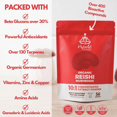 Hybrid Herbs Organic Reishi Mushroom 56g