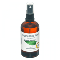 Amour Natural Organic Rose Water Pure Flower Water 100ml (Spray Bottle)