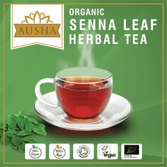 Ausha Organic Senna Leaf Herbal Tea 20 Tea Bags