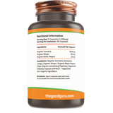 the Good guru Organic Turmeric + Ginger & Black Pepper 90s