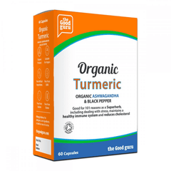 the Good guru Organic Turmeric, Organic Ashwagandha & Black Pepper 60s