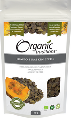 Organic Traditions Jumbo Pumpkin Seeds 100g