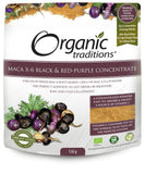 Organic Traditions Maca X-6 Black and Red-Purple 150g