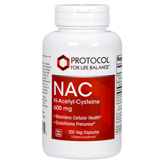 Protocol for Life Balance N-Acetyl-Cysteine (NAC) 600mg - 100 Capsules