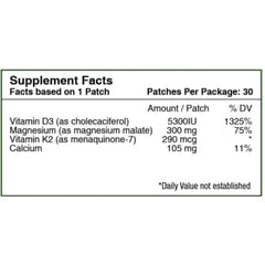PatchAid Vitamin D3 Patch 30's