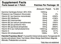 PatchAid Metabolism Plus Patch with Garcinia Cambogia 30's