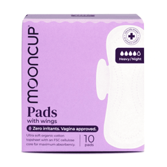 Mooncup Pads with Wings Heavy / Night 10s