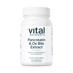 Pancreatin & Ox Bile Extract  - 60 Capsules | Vital Nutrients