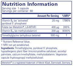 Pure Encapsulations Homocysteine Factors 60s