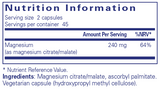Pure Encapsulations Magnesium (citrate/malate) 90's
