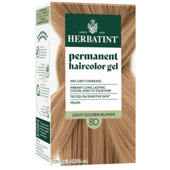 Herbatint Permanent Hair Colour Gel 8D Light Golden Blonde 150ml