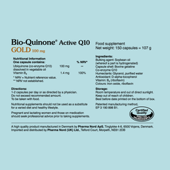 Pharma Nord Bio-Quinone Active Q10 Gold 100mg 150's
