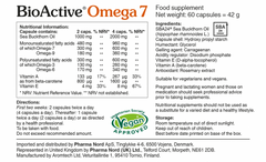 Pharma Nord BioActive Omega 7 Sea Buckthorn Oil 60's