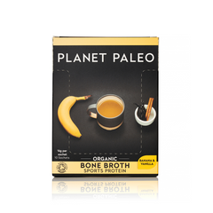 Planet Paleo Organic Bone Broth Sports Protein Banana & Vanilla 16g x 10 CASE