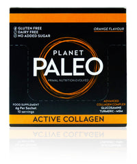 Planet Paleo Active Collagen Orange Flavour 6g x 10 CASE