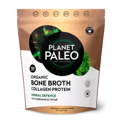 Planet Paleo Organic Bone Broth Collagen Protein Herbal Defence 450g