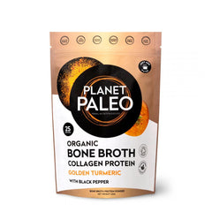 Planet Paleo Organic Bone Broth Collagen Protein Golden Turmeric with Black Pepper 225g