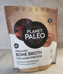 Planet Paleo Organic Bone Broth Collagen Protein Ancient Mushrooms with Lion's Mane & Reishi 450g