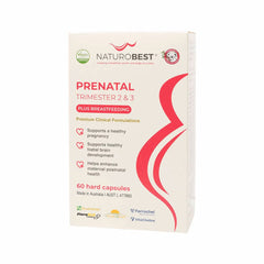 Prenatal Trimester 2 & 3 Plus - 60 Capsules | NaturoBest