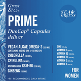 Grass & Co Prime Sea Greens Algae Omega 3 For Women 30s