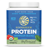 Sunwarrior Protein Warrior Blend Unflavoured 375g (Blue Tub)