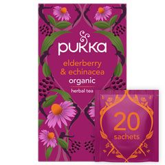 Pukka Herbs Elderberry & Echinacea Organic Herbal Tea