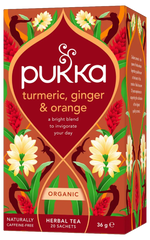 Pukka Herbs Turmeric, Ginger & Orange Herbal Tea 20 Sachets